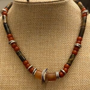 Free people Multicolor Beaded Necklace NWT